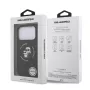 KARL LAGERFELD Silikoninis Karl & Choupette žiedo laikiklio MagSafe dėklas, skirtas Apple iPhone 17 Pro, juodas
