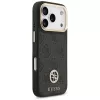 Guess 4G Strass Logo & Big Strap Metal Buttons MagSafe Case for iPhone 17 Pro Black