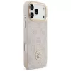 Guess 4G Strass Logo & Big Strap Metal Buttons MagSafe Case for Apple iPhone 17 Pro Max Pink