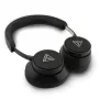 Guess Bluetooth Over-Ear Headphones ENC Saffiano Triangle Logo Black