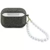 Guess Glitter Pearl Strap dėklas AirPods Pro 3, khaki