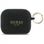 Guess silikoninis blizgaus žiedo dėklas AirPods Pro 3, juodas