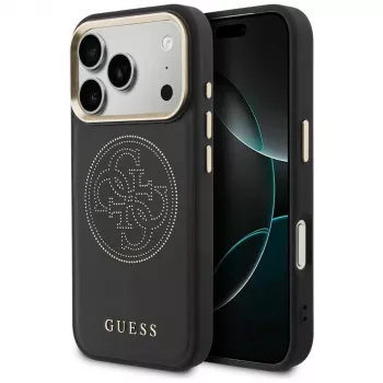 Guess Perforated 4G MagSafe Case for iPhone 17 Pro Black