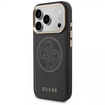 Guess Perforated 4G MagSafe Case for iPhone 17 Pro Black