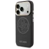 Guess Perforated 4G MagSafe Dėklas, skirtas iPhone 17 Pro Max, Juodas