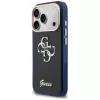 Guess IML 4G Script Metal Case, skirtas Apple iPhone 17 Pro Max – mėlyna