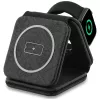 Guess 4G Wireless Charger - MagSafe 3-in-1 Inductive Charging Station for iPhone, AirPods and Apple Watch 15W (Black)