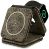 Guess 4G belaidis įkroviklis - 3-in-1 MagSafe įkrovimo stotelė iPhone, AirPods ir Apple Watch 15W (Ruda)