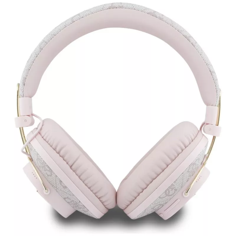 Guess Triangle Logo Bluetooth ENC Over-Ear Headphones Pink