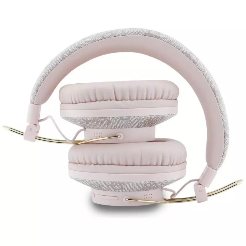 Guess Triangle Logo Bluetooth ENC Over-Ear Headphones Pink