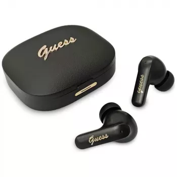 „Guess Script Metal“ TWS ausinės juodos