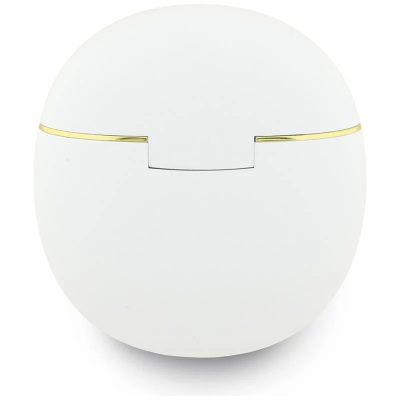 Guess Gold Line Triangle - Bluetooth TWS ausinės su įkrovimo dėklu (balta)