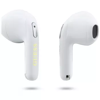 Guess Gold Line Triangle True Wireless Stereo Bluetooth Earbuds su įkrovimo dėklu (rožinė)