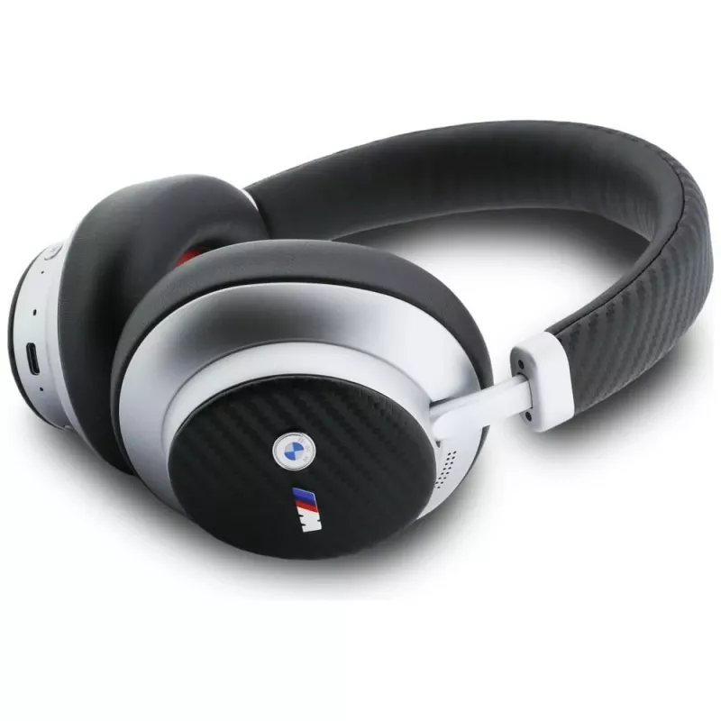 BMW M Carbon Metal Logo Bluetooth ENC Ausinės Ant Ausų Sidabrinės