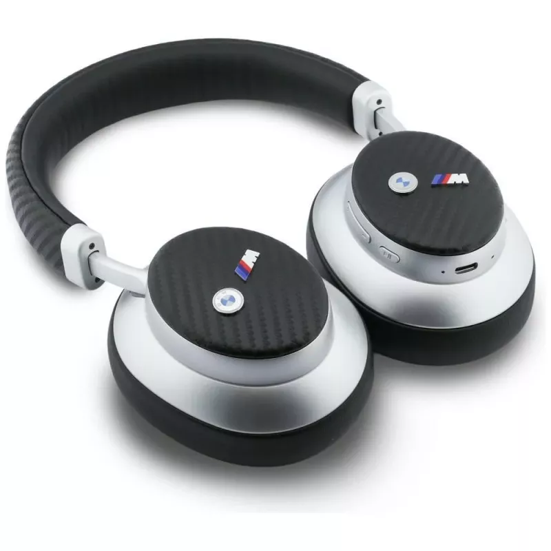BMW M Carbon Metal Logo Bluetooth ENC Ausinės Ant Ausų Sidabrinės