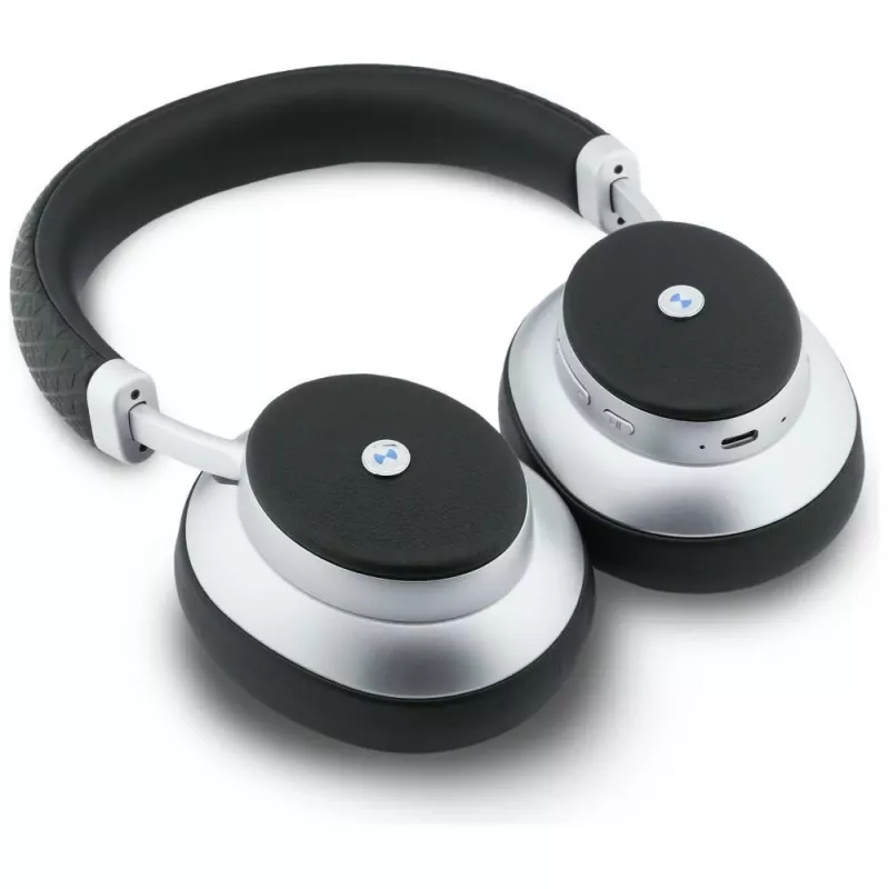 BMW Metal Logo MK Bluetooth ENC Ausinės „Over-Ear“ sidabrinės