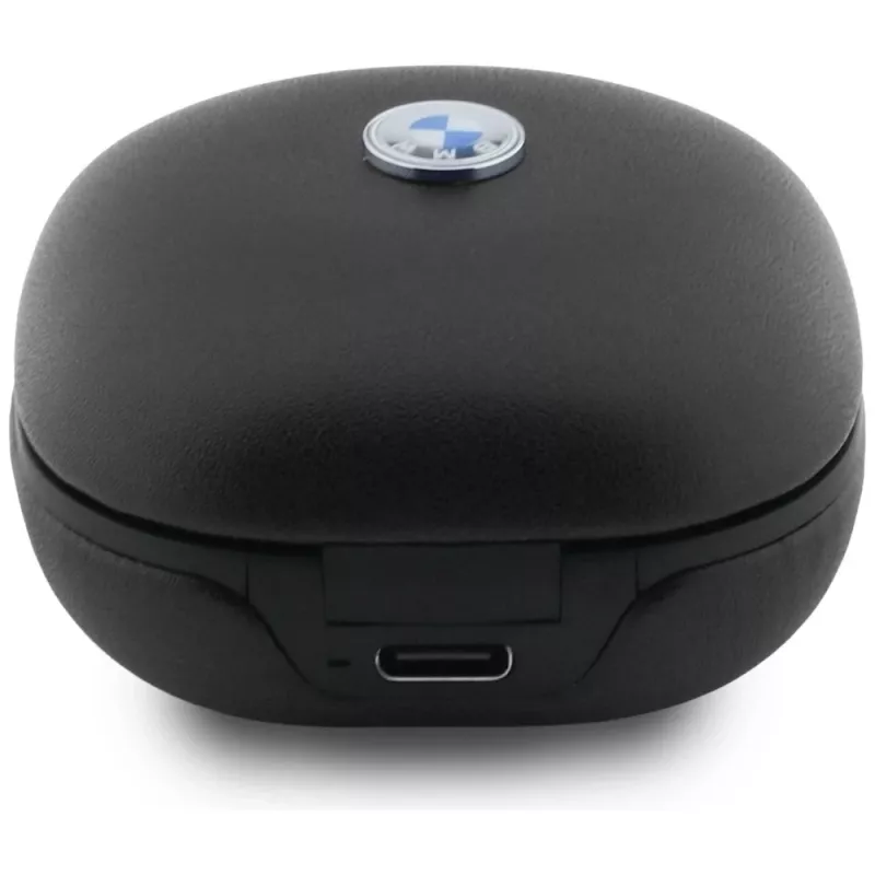 BMW LeatherMetal Logo ENC TWS Bluetooth 5.3 Earbuds Black