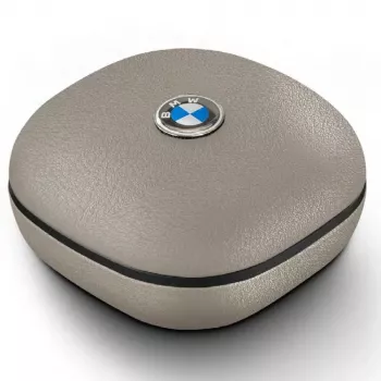 BMW LeatherMetal Logo TWS Bluetooth Ausinės su ENC, Taupe