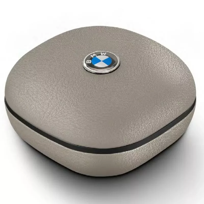 BMW LeatherMetal Logo TWS Bluetooth Ausinės su ENC, Taupe