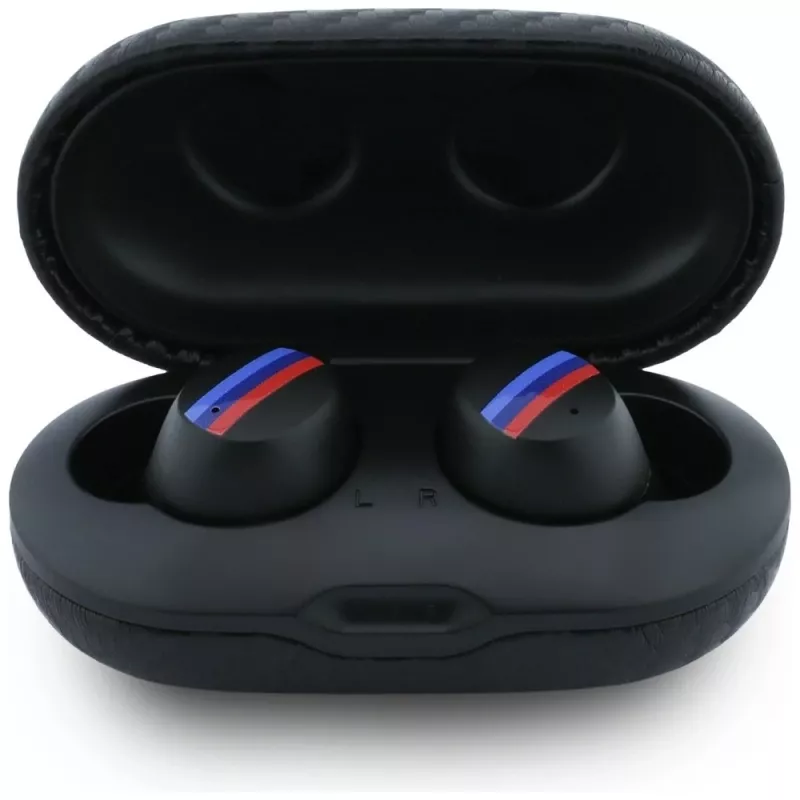 BMW Bluetooth TWS Earbuds Carbon Metal Logo ENC Black
