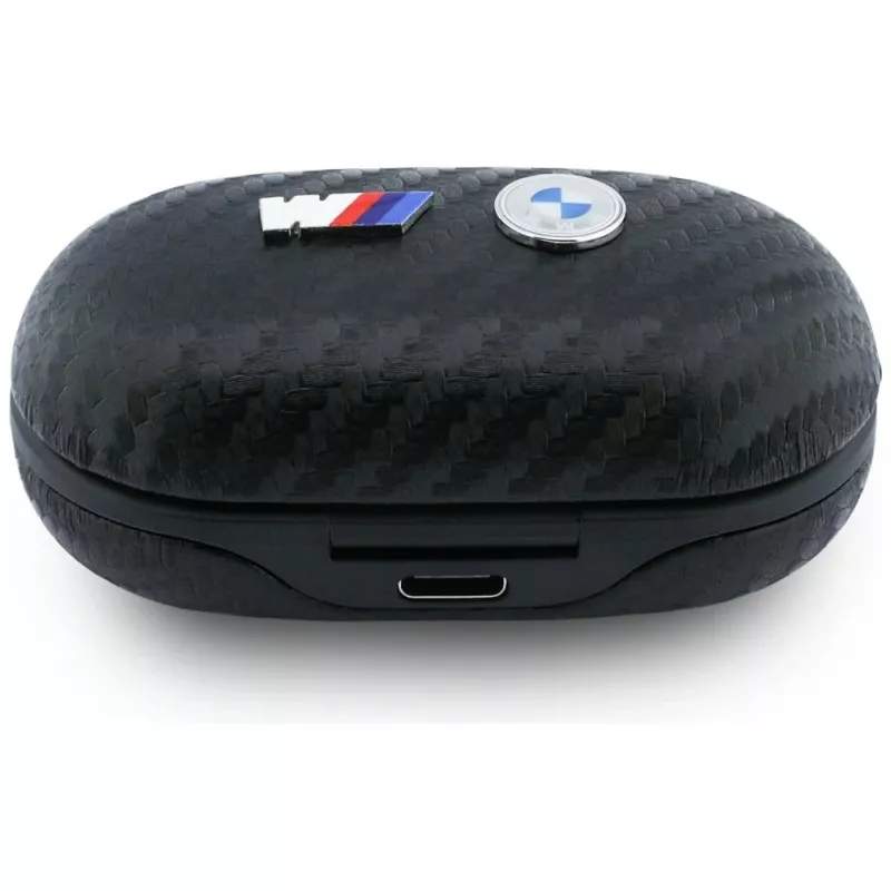 BMW Bluetooth TWS Earbuds Carbon Metal Logo ENC Black