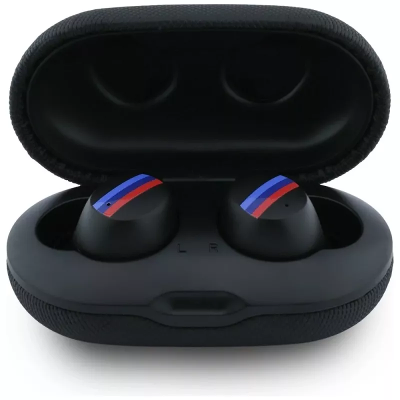 BMW M Metal Logo TWS Bluetooth 5.1 Ausinės su ENC - Juodos
