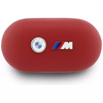 BMW M Metal Logo TWS Bluetooth Earbuds su ENC, Raudoni