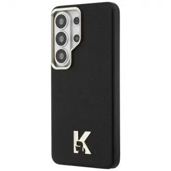 Karl Lagerfeld K Metal Logo MagSafe Dėklas, skirtas Samsung Galaxy S26 Ultra, juodas