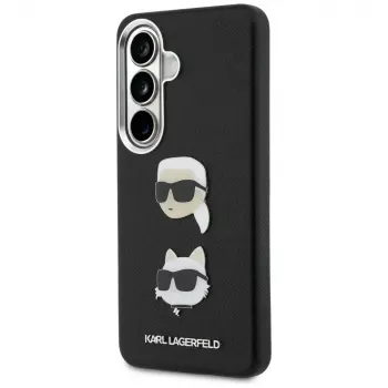 KARL LAGERFELD Saffiano DoubleHeads Metal Case Samsung Galaxy S26, Juoda