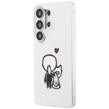 KARL LAGERFELD IML Karl & Choupette MagSafe Back Cover, Samsung Galaxy S26 Ultra, Skaidrus