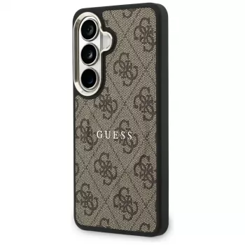 Guess 4G Embossed Ring MagSafe Case for Samsung Galaxy S26+ (Brown)