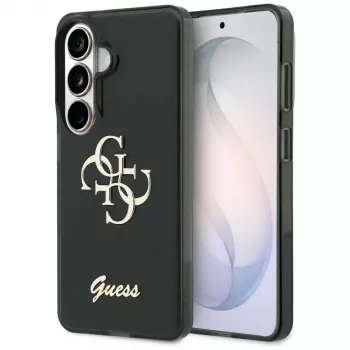 Guess IML Big Metal 4G Script Dėklas Samsung Galaxy S26 (Juodas)