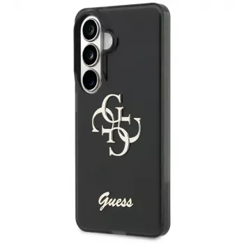 Guess IML Big Metal 4G Script Dėklas Samsung Galaxy S26 (Juodas)