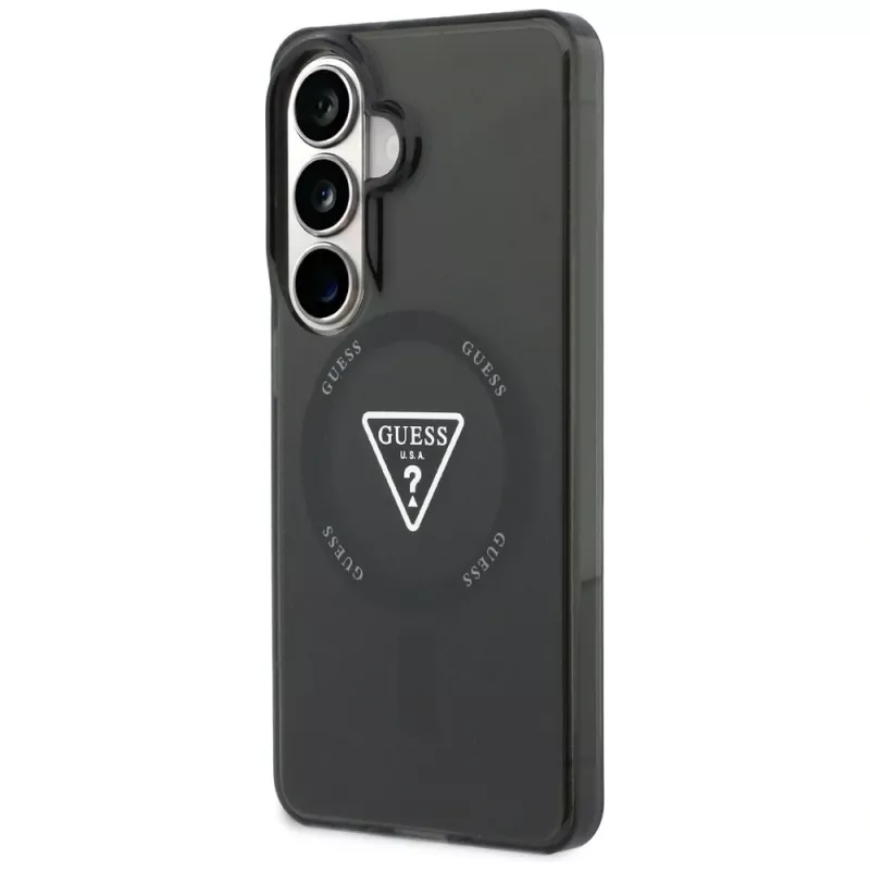 Guess IML Gradient Triangle MagSafe Dėklas Samsung Galaxy S26 - Juodas