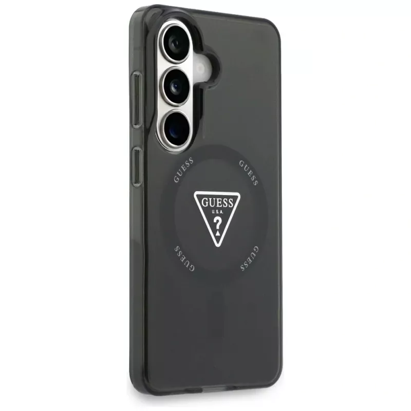 Guess IML Gradient Triangle MagSafe Dėklas Samsung Galaxy S26 - Juodas