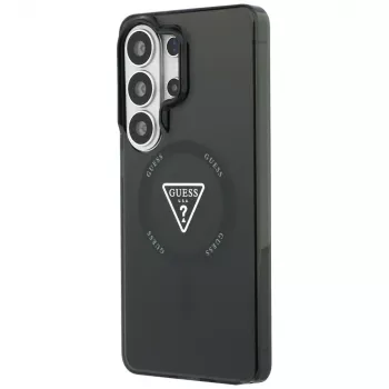 Guess IML Gradient Triangle MagSafe Dėklas, skirtas Samsung Galaxy S26 Ultra (Juodas)