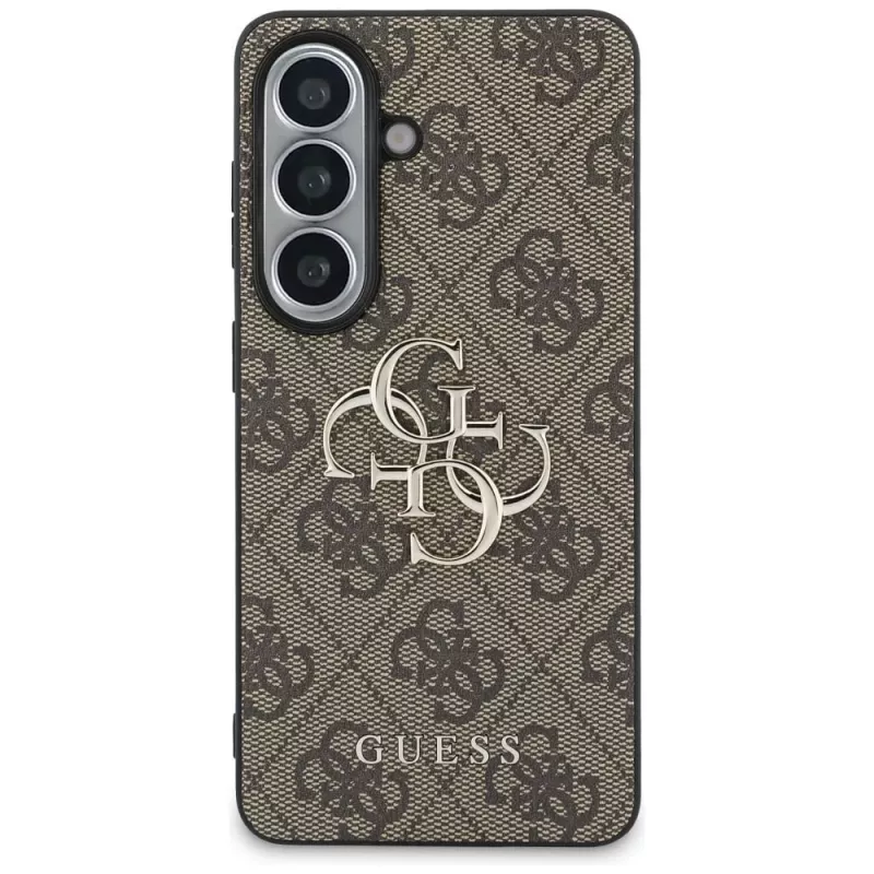 Guess 4G Big Metal Logo Dėklas Samsung Galaxy S26 (Ruda)