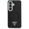 Guess Embossed Ring Triangle Logo MagSafe Dėklas Samsung Galaxy S26 Juodas