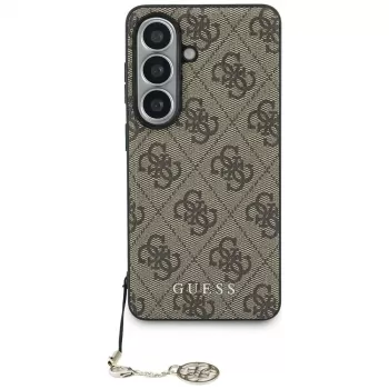 Guess 4G Classic Logo Charm MagSafe Dėklas Samsung Galaxy S26 (Ruda)