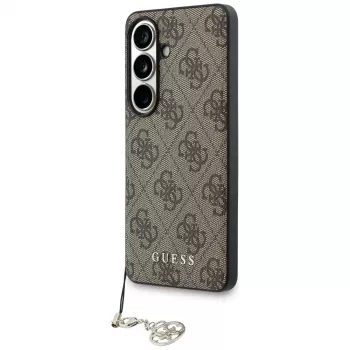 Guess 4G Classic Logo Charm MagSafe Dėklas Samsung Galaxy S26 (Ruda)