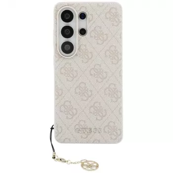 Guess 4G Classic Logo Charm MagSafe Dėklas, Samsung Galaxy S26 Ultra (Rožinis)