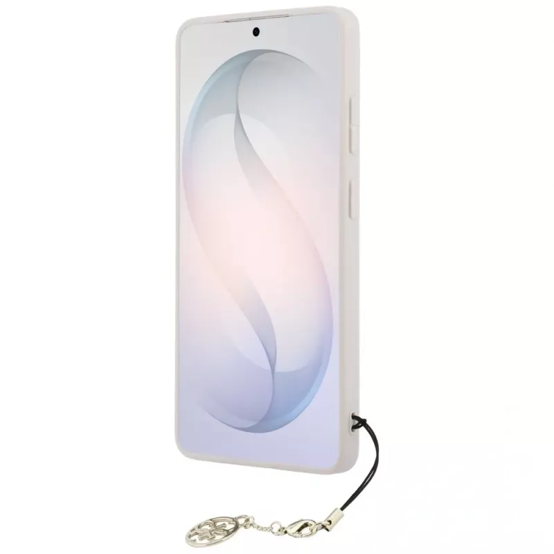 Guess 4G Classic Logo Charm MagSafe Dėklas, Samsung Galaxy S26 Ultra (Rožinis)
