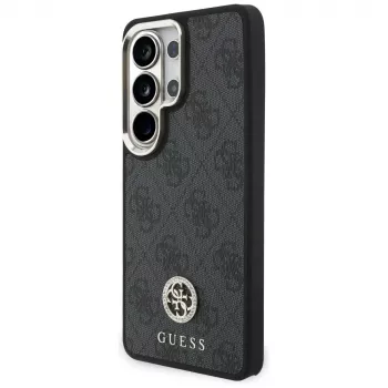 Guess 4G Big Rhinestone Triangle Strap MagSafe Case Kit for Samsung Galaxy S26 Ultra - Black