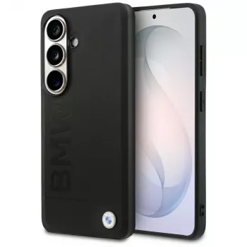 BMW Leather Hot Stamp MagSafe Case for Samsung Galaxy S26+ Black