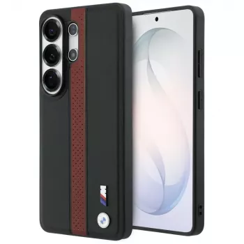 BMW Perforated Stripe Logo MagSafe Case for Samsung Galaxy S26 Ultra Red
