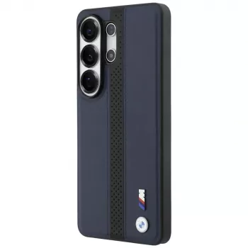 BMW Perforated Stripe Logo MagSafe Case for Samsung Galaxy S26 Ultra - Navy Blue