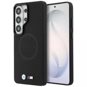 BMW M Metal Logo MagSafe Dėklas, skirtas Samsung Galaxy S26 Ultra, juodas