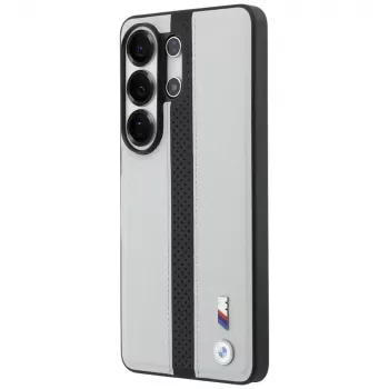 BMW Perforated Stripe Logo MagSafe Dėklas, skirtas Samsung Galaxy S26 Ultra, pilkas