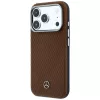 Mercedes-Benz Mercedes-Benz odinis pusiau aptraukiantis dėklas su medienos efektu ir MagSafe, skirtas iPhone 17 Pro, Camel