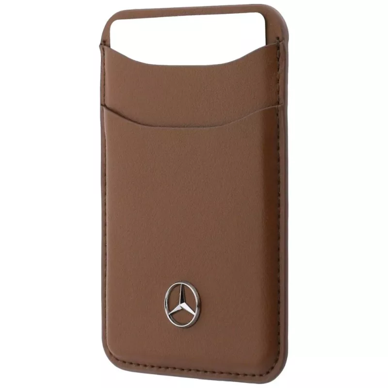 Mercedes Leather MagSafe Wallet Camel